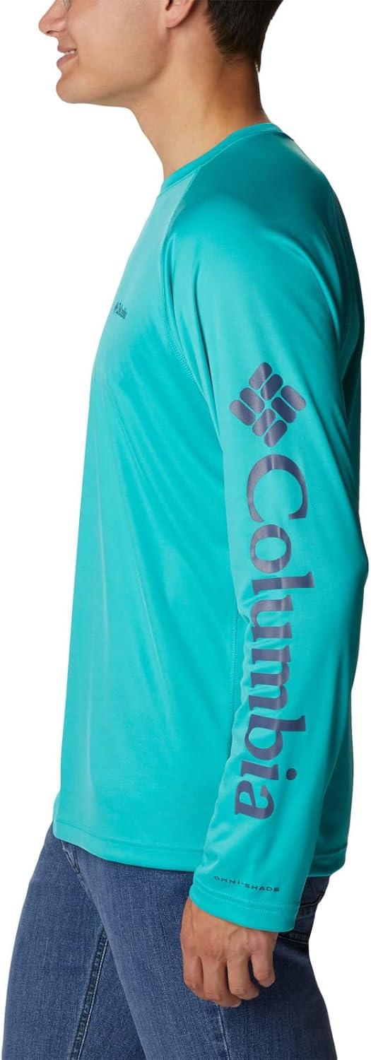 imageColumbia Mens Fork Stream Long Sleeve ShirtBright Aqua