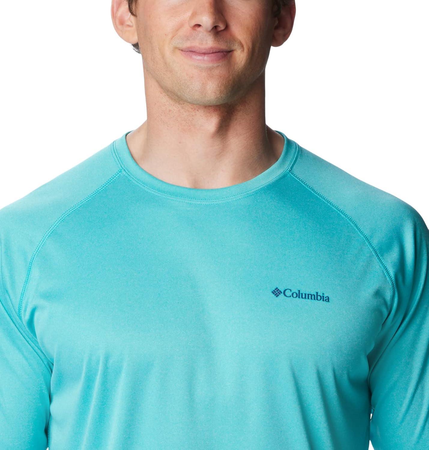 imageColumbia Mens Fork Stream Long Sleeve ShirtBright Aqua Heather