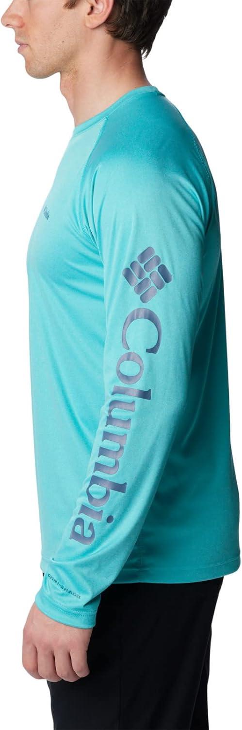 imageColumbia Mens Fork Stream Long Sleeve ShirtBright Aqua Heather