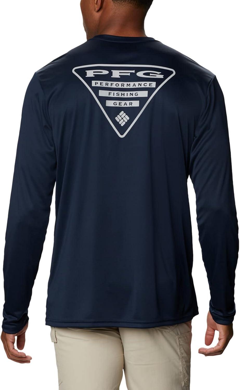 imageColumbia Mens Fork Stream Long Sleeve ShirtCollegiate NavyGreat Lakes