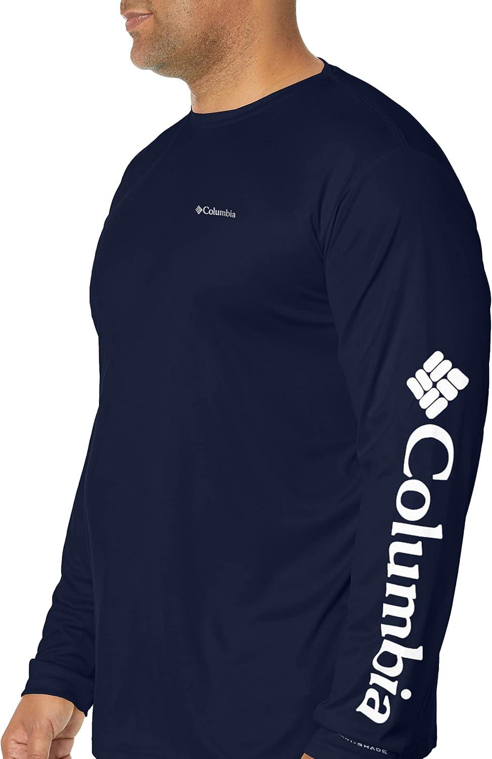 imageColumbia Mens Fork Stream Long Sleeve ShirtCollegiate NavyWhite Logo