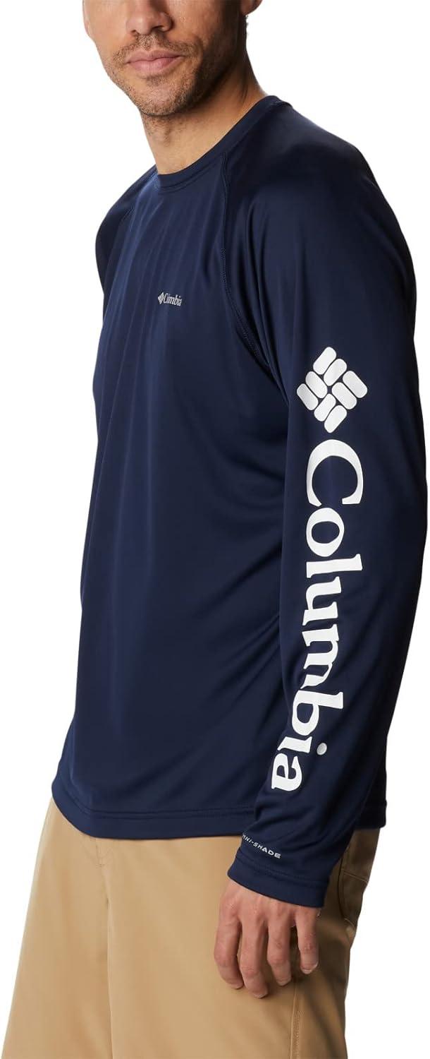 imageColumbia Mens Fork Stream Long Sleeve ShirtCollegiate NavyWhite Logo