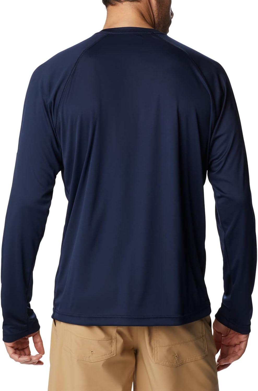 imageColumbia Mens Fork Stream Long Sleeve ShirtCollegiate NavyWhite Logo