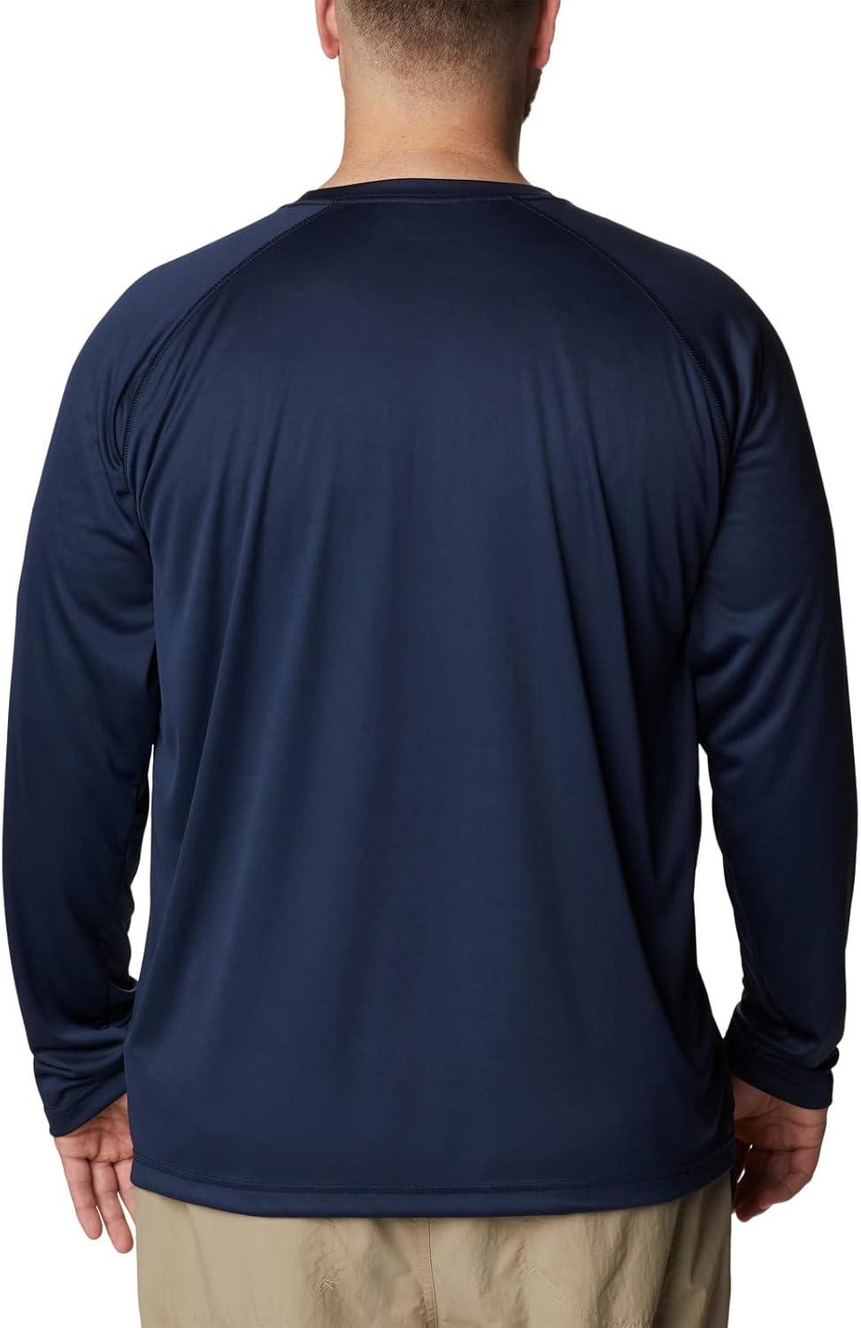 imageColumbia Mens Fork Stream Long Sleeve ShirtCollegiate NavyWhite Logo