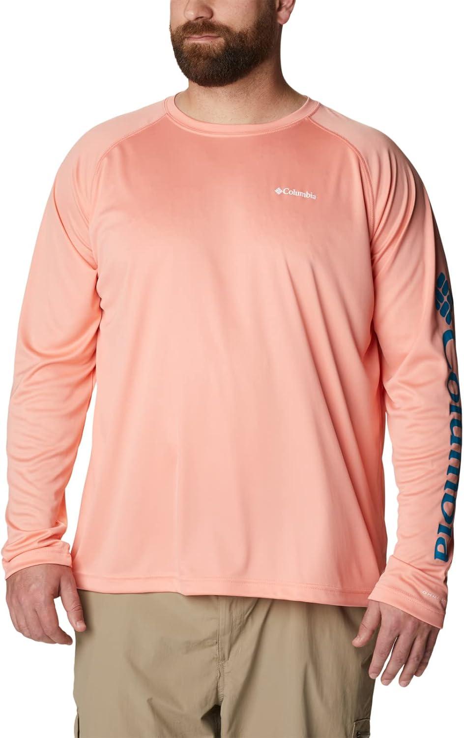 imageColumbia Mens Fork Stream Long Sleeve ShirtCoral Reef