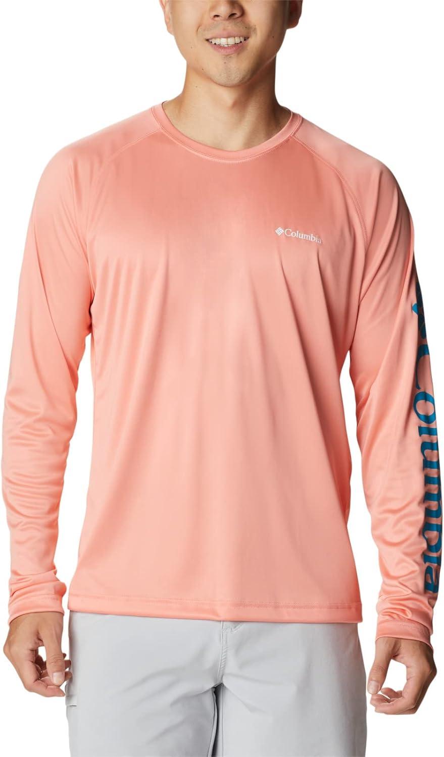imageColumbia Mens Fork Stream Long Sleeve ShirtCoral Reef