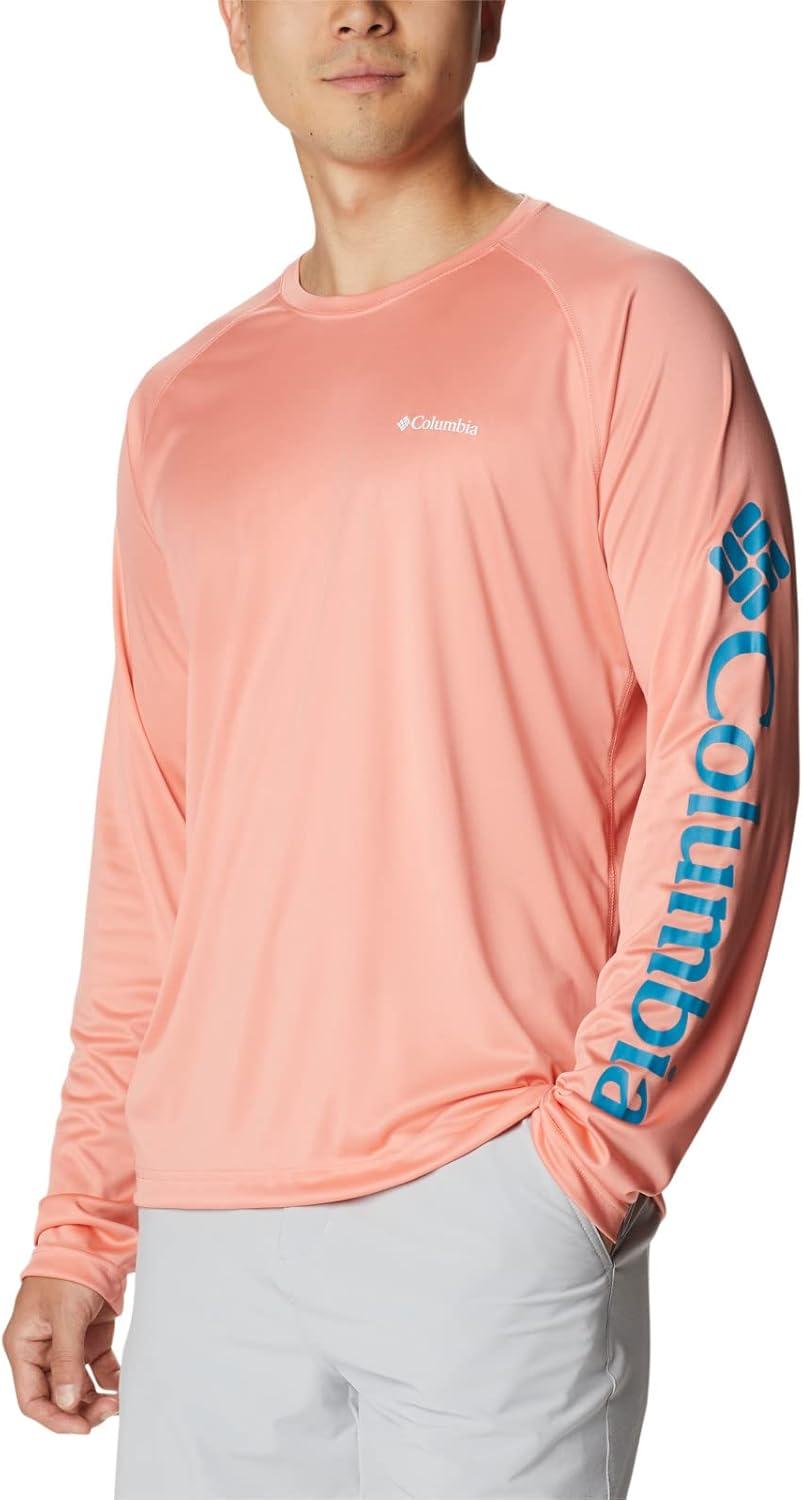 imageColumbia Mens Fork Stream Long Sleeve ShirtCoral Reef