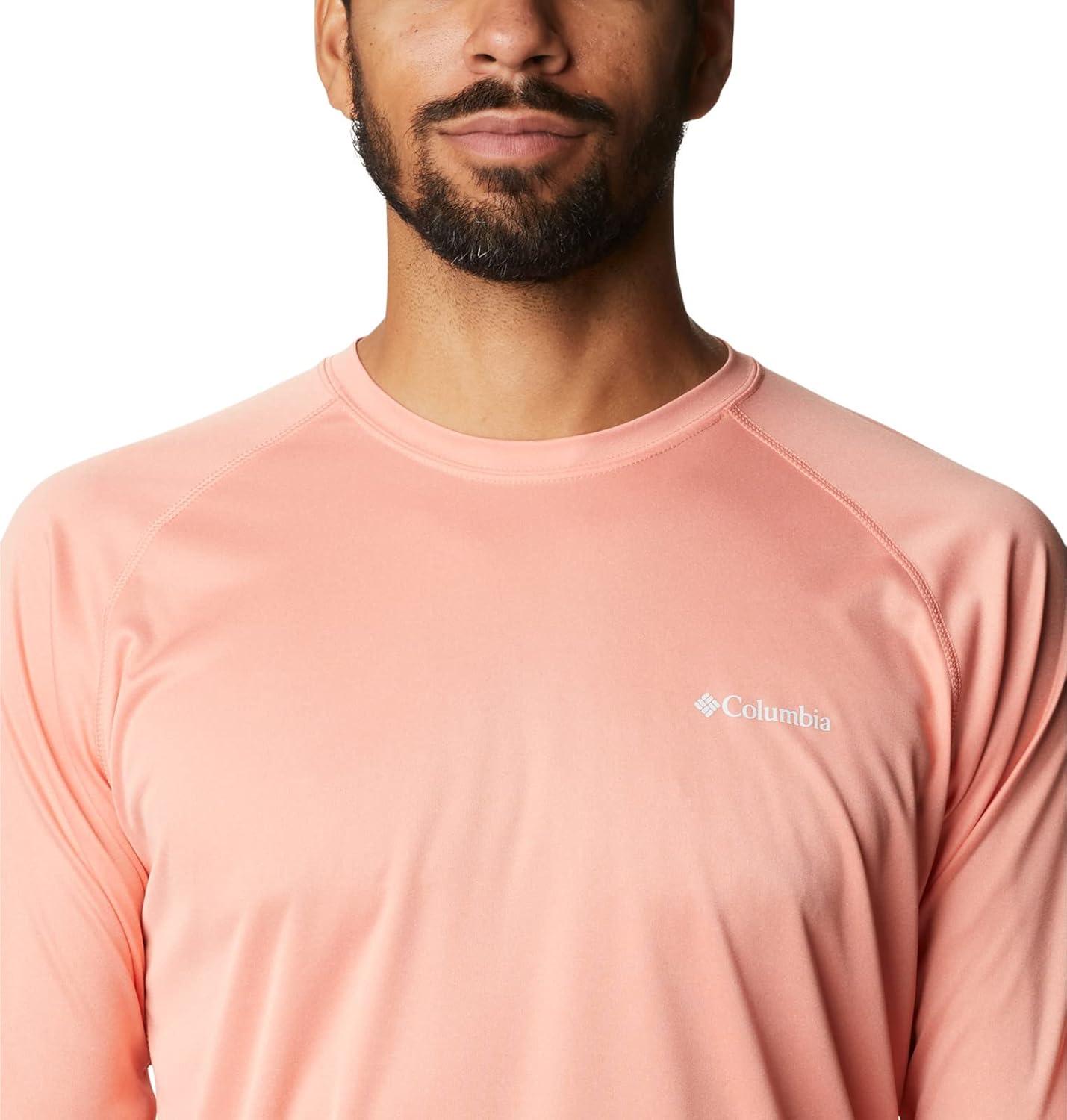 imageColumbia Mens Fork Stream Long Sleeve ShirtCoral Reef Heather