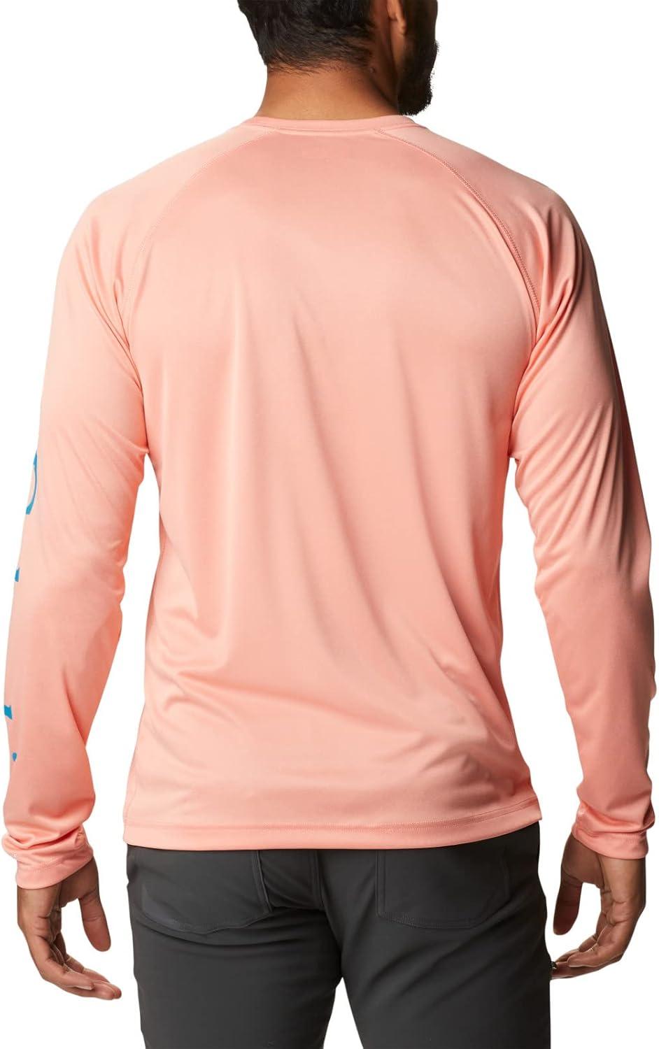 imageColumbia Mens Fork Stream Long Sleeve ShirtCoral Reef Heather