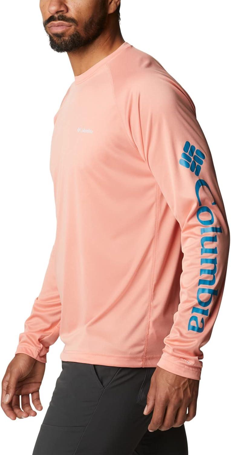 imageColumbia Mens Fork Stream Long Sleeve ShirtCoral Reef Heather