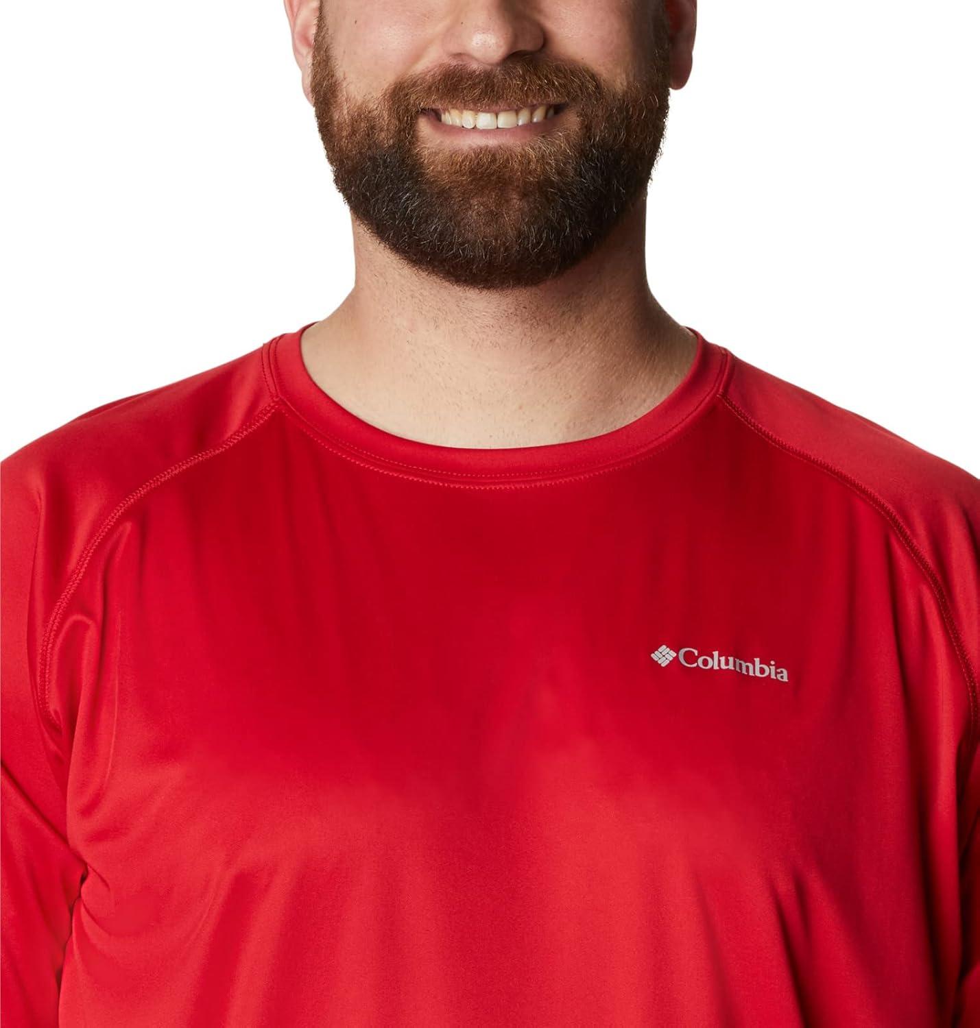 imageColumbia Mens Fork Stream Long Sleeve ShirtMountain Red