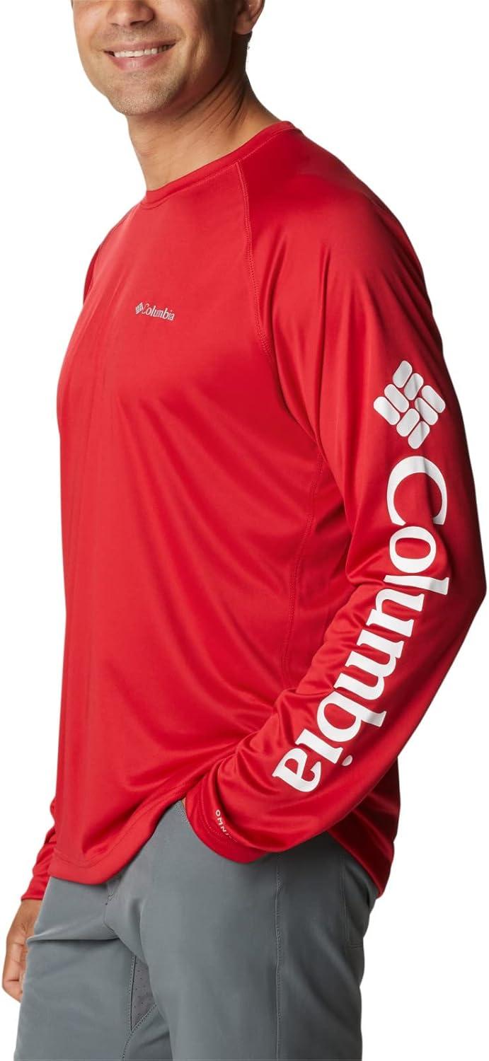 imageColumbia Mens Fork Stream Long Sleeve ShirtMountain Red