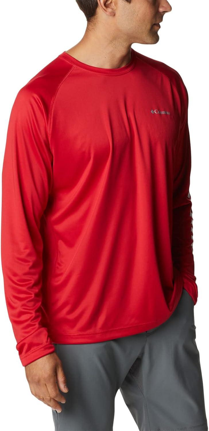 imageColumbia Mens Fork Stream Long Sleeve ShirtMountain Red