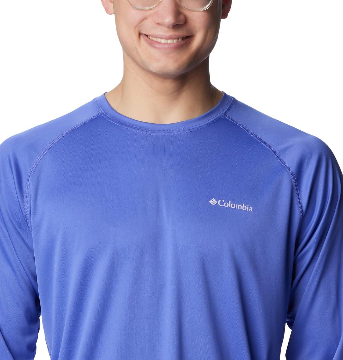 imageColumbia Mens Fork Stream Long Sleeve ShirtPurple Lotus