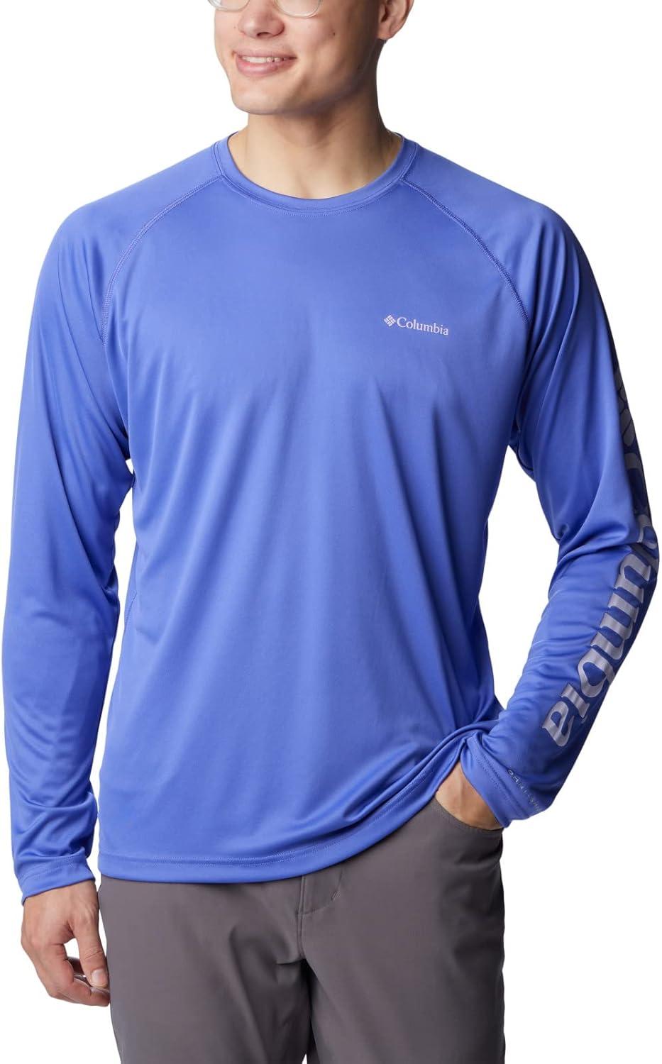 imageColumbia Mens Fork Stream Long Sleeve ShirtPurple Lotus