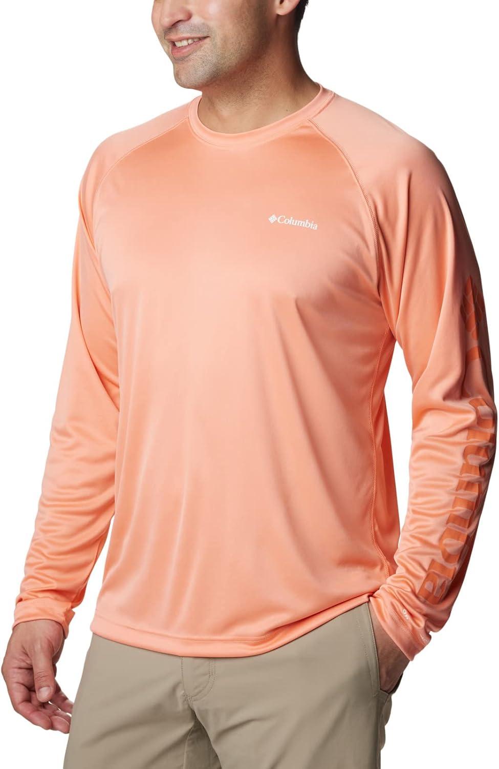 imageColumbia Mens Fork Stream Long Sleeve ShirtSummer Peach