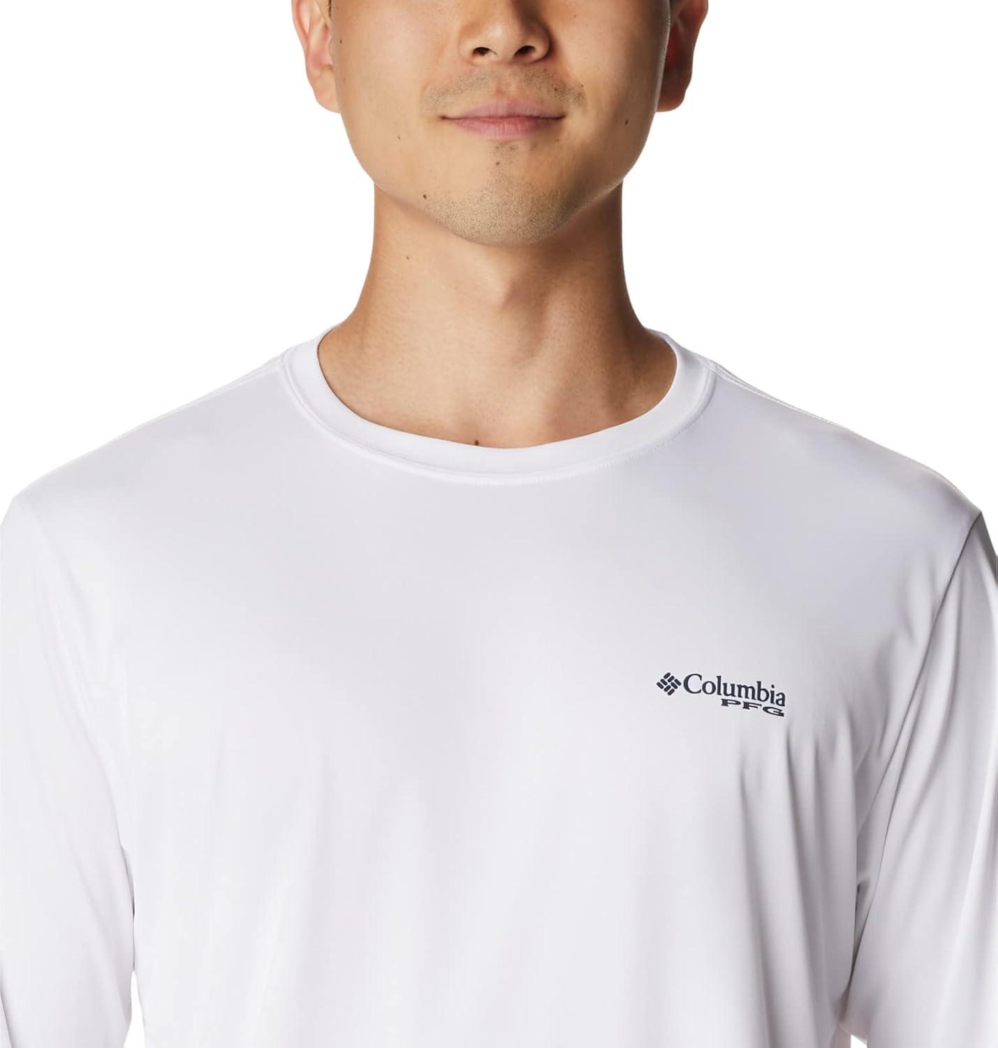 imageColumbia Mens Fork Stream Long Sleeve ShirtWhiteGeorgia