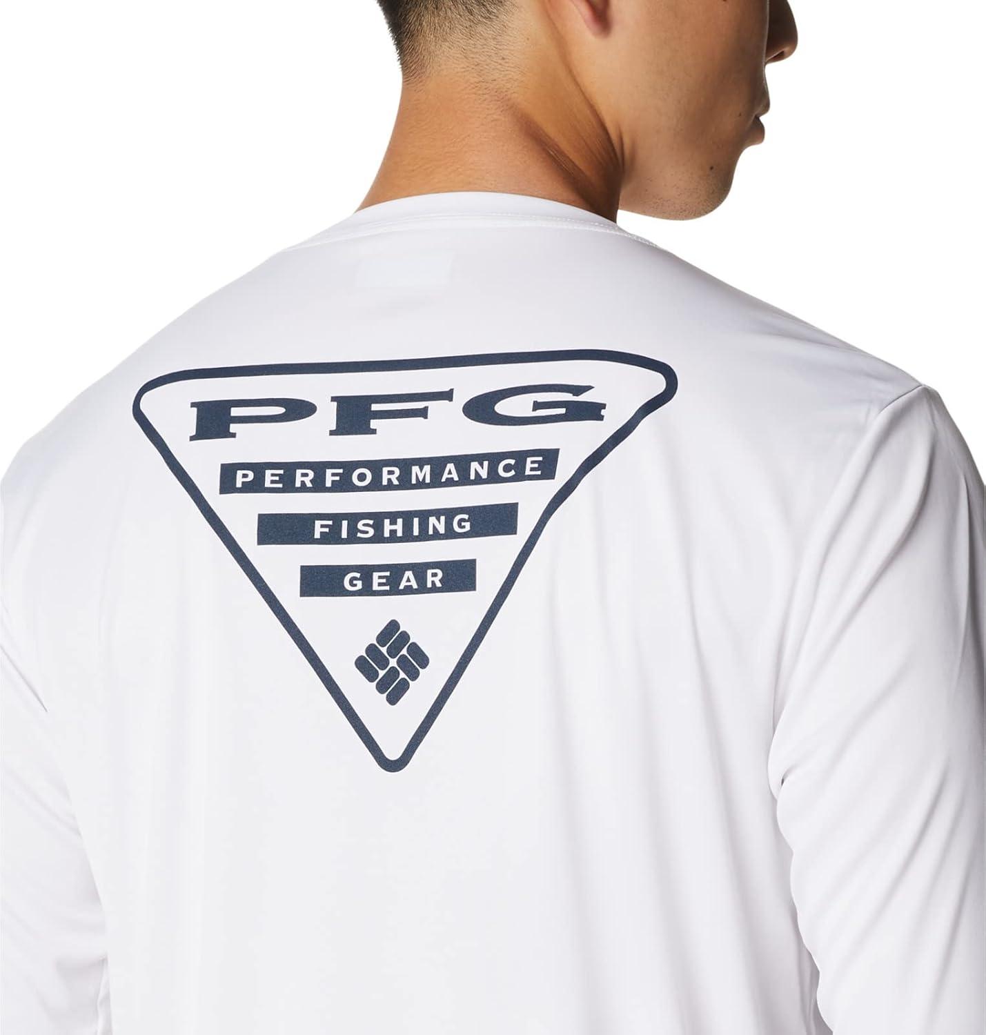 imageColumbia Mens Fork Stream Long Sleeve ShirtWhiteGeorgia