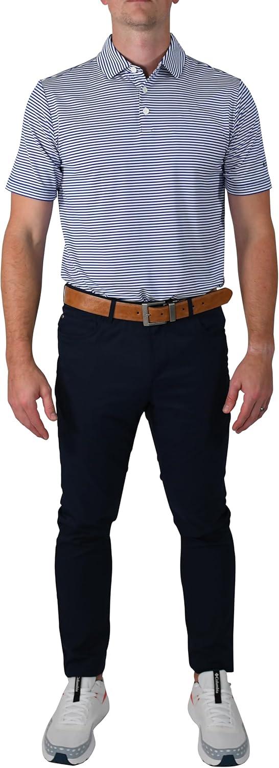 imageColumbia Mens Golf Club Invite Polo Omni Wick Lightweight Short Sleeve ShirtAzul