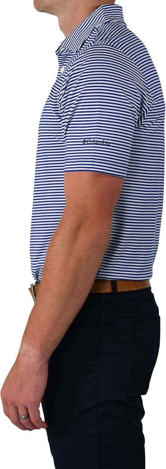 imageColumbia Mens Golf Club Invite Polo Omni Wick Lightweight Short Sleeve ShirtAzul
