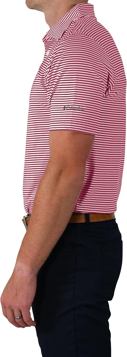 imageColumbia Mens Golf Club Invite Polo Omni Wick Lightweight Short Sleeve ShirtBeet