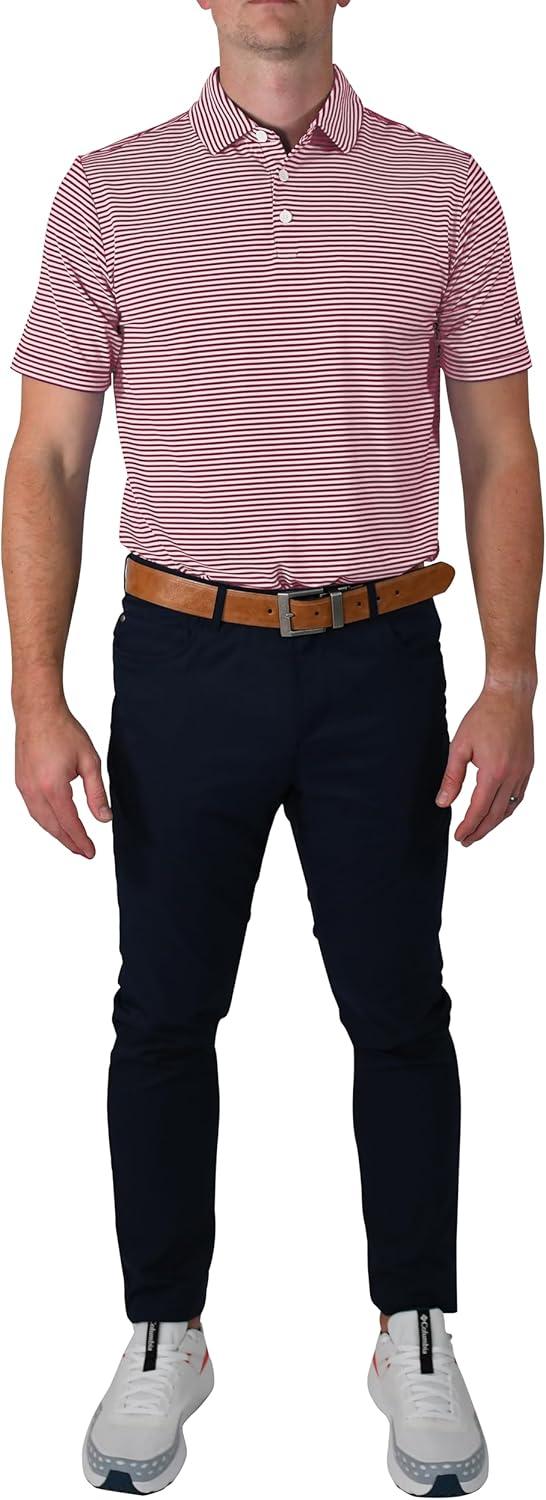imageColumbia Mens Golf Club Invite Polo Omni Wick Lightweight Short Sleeve ShirtBeet