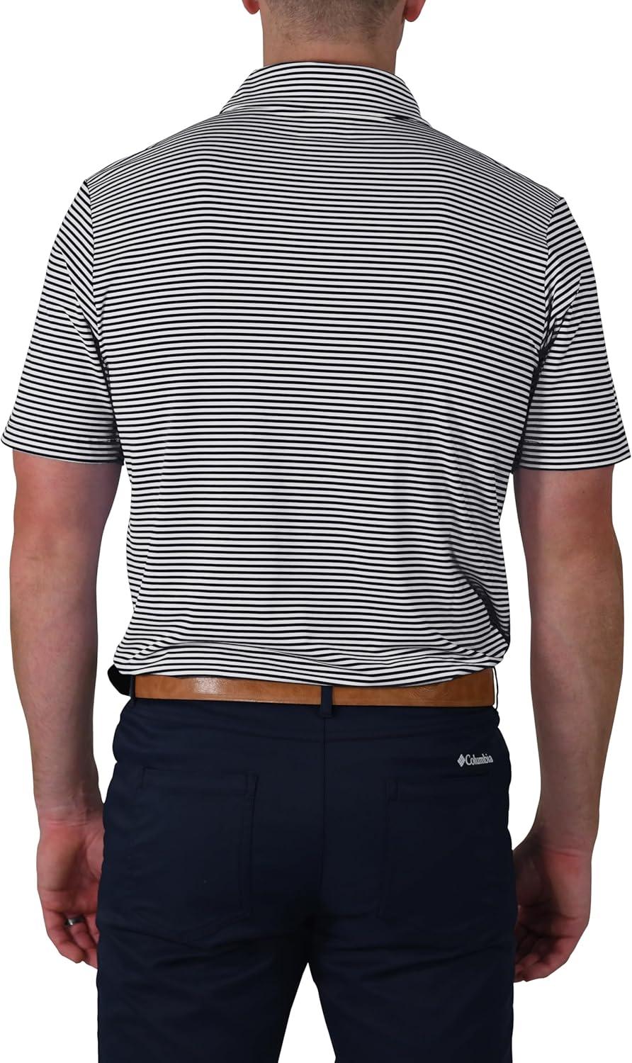 imageColumbia Mens Golf Club Invite Polo Omni Wick Lightweight Short Sleeve ShirtBlack