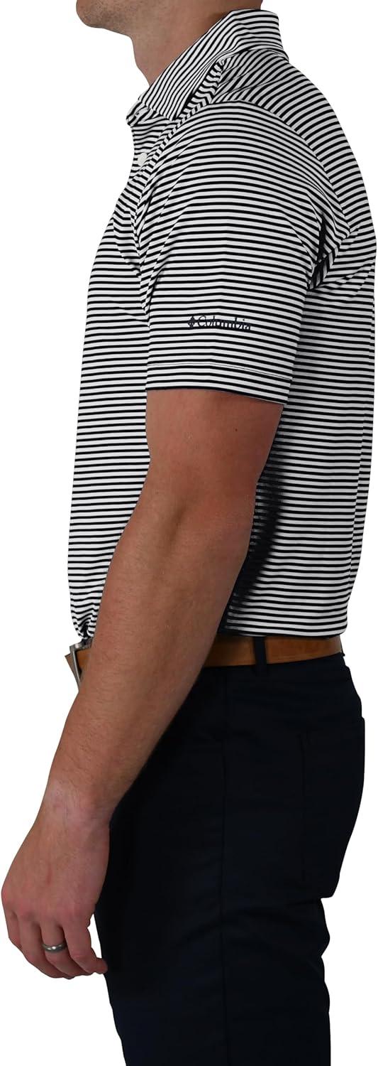 imageColumbia Mens Golf Club Invite Polo Omni Wick Lightweight Short Sleeve ShirtBlack