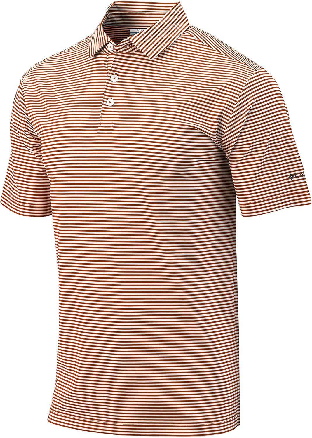 imageColumbia Mens Golf Club Invite Polo Omni Wick Lightweight Short Sleeve ShirtCedar