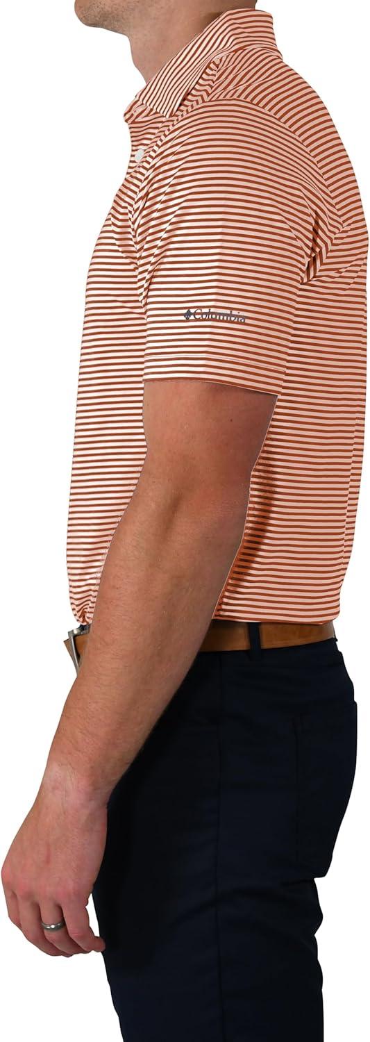 imageColumbia Mens Golf Club Invite Polo Omni Wick Lightweight Short Sleeve ShirtCedar