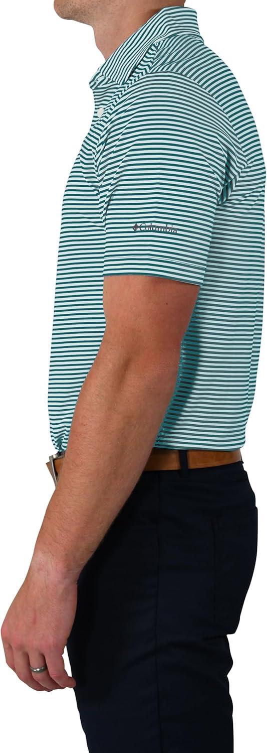 imageColumbia Mens Golf Club Invite Polo Omni Wick Lightweight Short Sleeve ShirtCloudburst