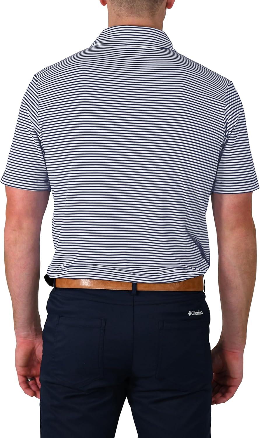 imageColumbia Mens Golf Club Invite Polo Omni Wick Lightweight Short Sleeve ShirtCollegiate Navy