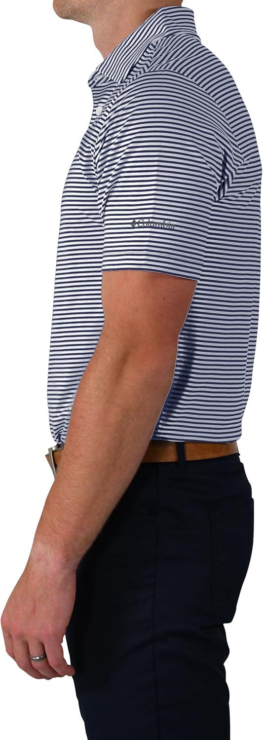 imageColumbia Mens Golf Club Invite Polo Omni Wick Lightweight Short Sleeve ShirtCollegiate Navy