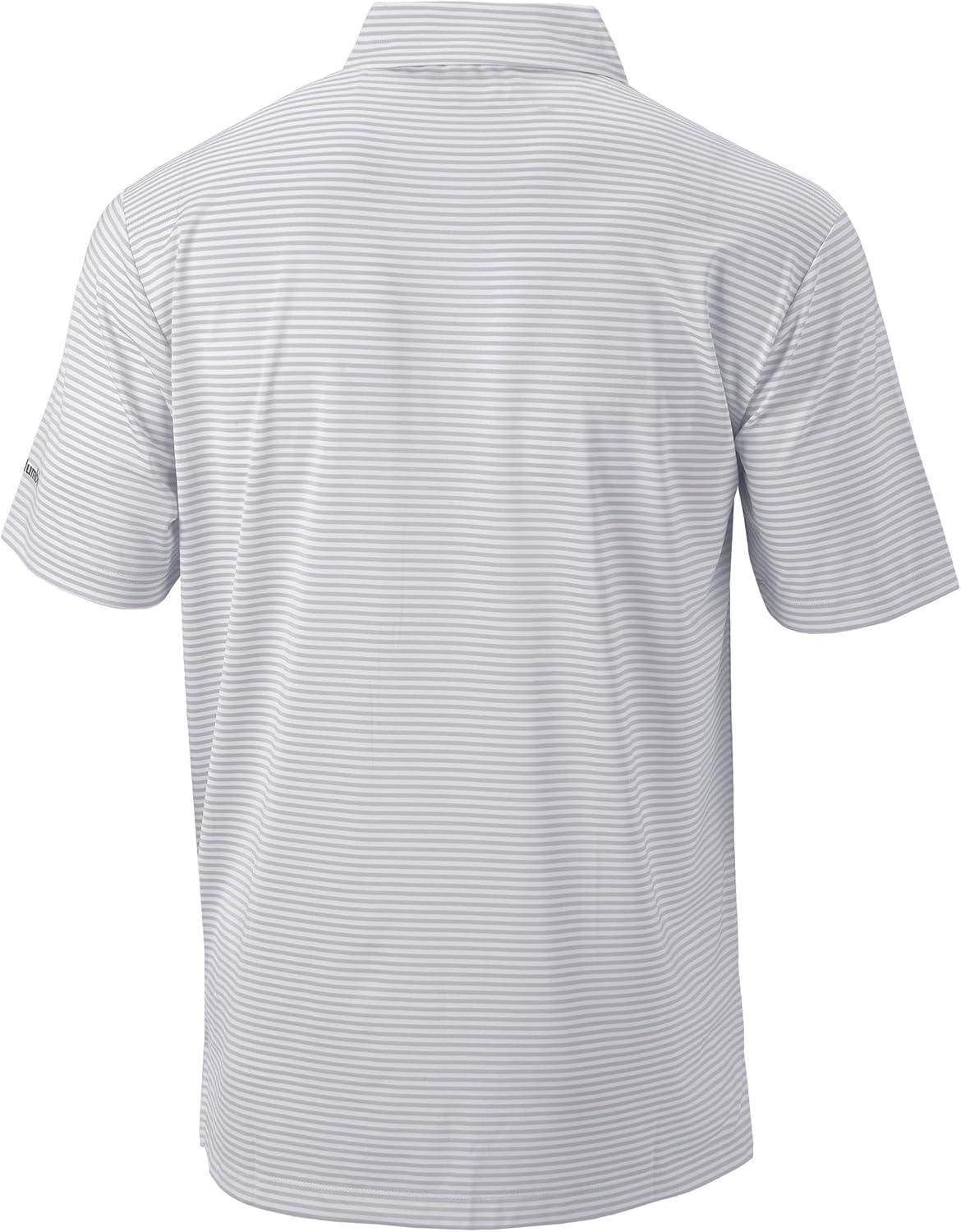 imageColumbia Mens Golf Club Invite Polo Omni Wick Lightweight Short Sleeve ShirtCool Grey