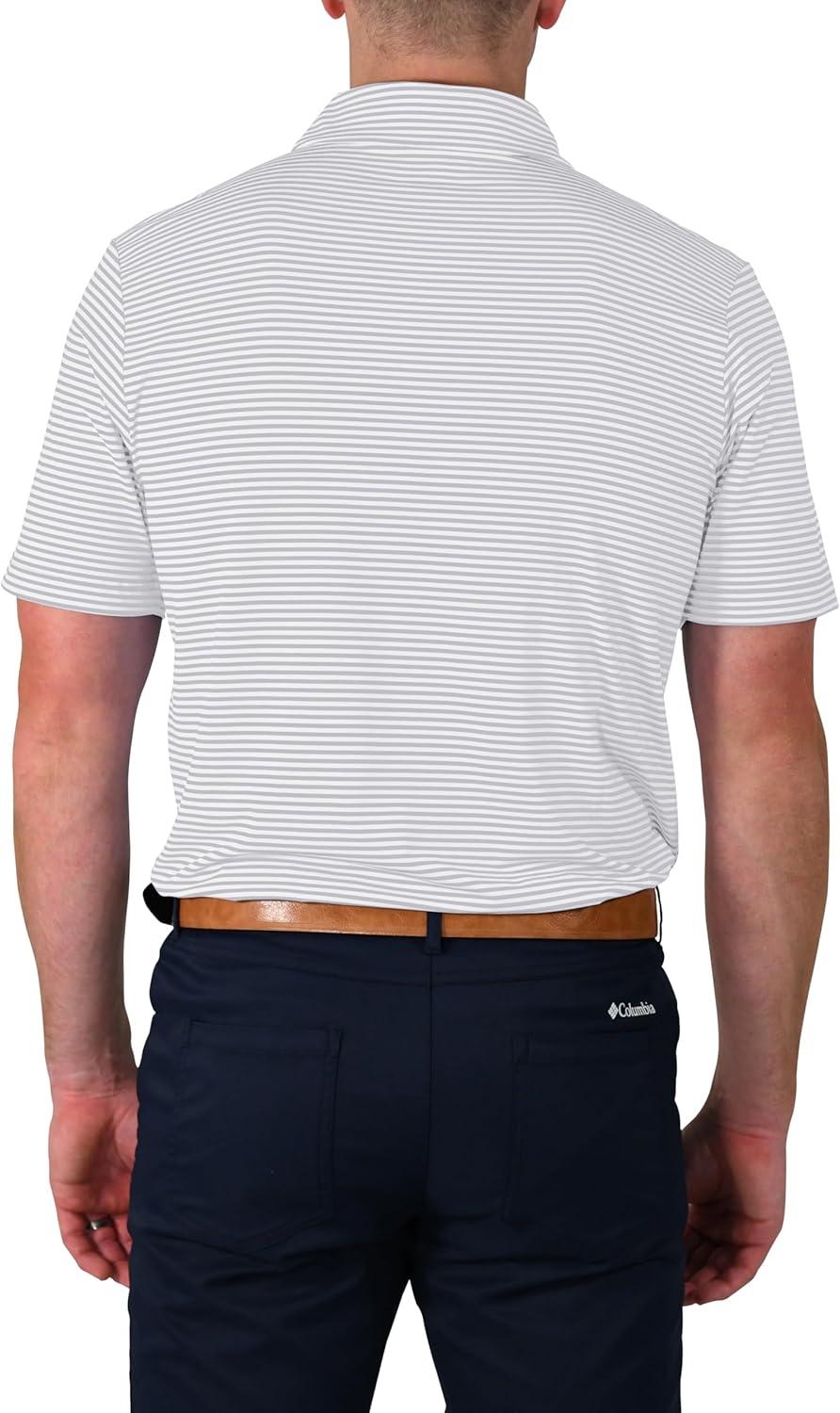 imageColumbia Mens Golf Club Invite Polo Omni Wick Lightweight Short Sleeve ShirtCool Grey