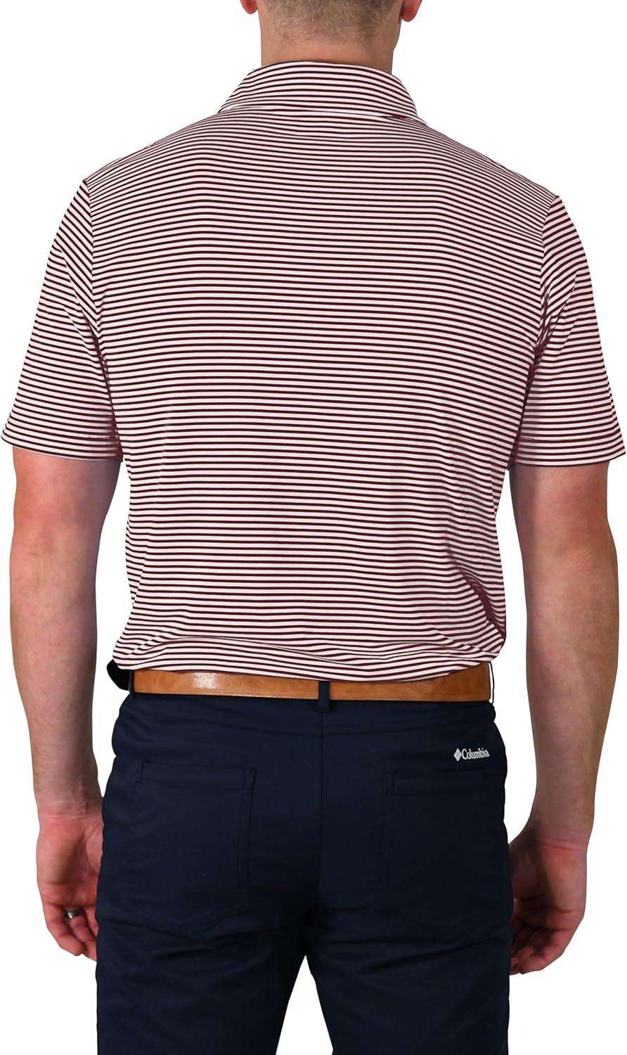 imageColumbia Mens Golf Club Invite Polo Omni Wick Lightweight Short Sleeve ShirtDeep Maroon