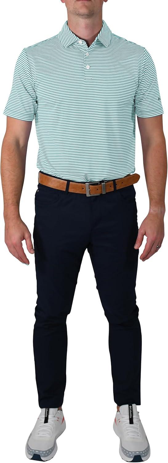 imageColumbia Mens Golf Club Invite Polo Omni Wick Lightweight Short Sleeve ShirtGulf Stream
