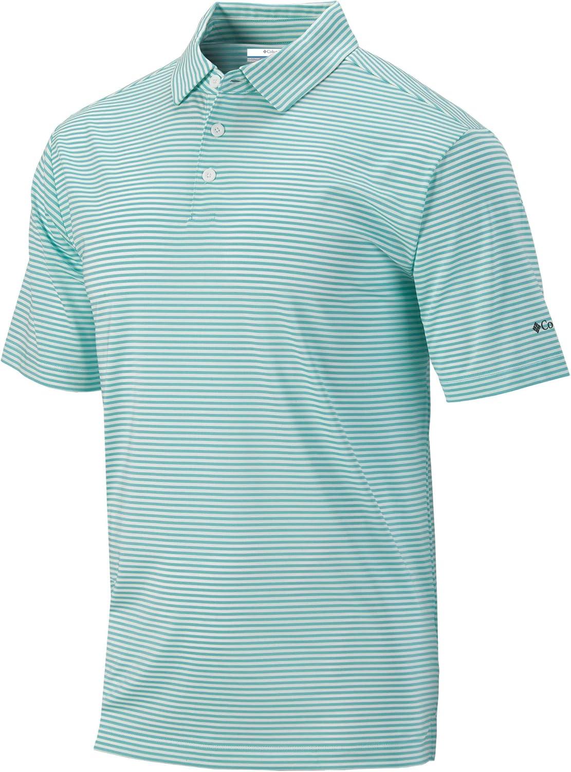 imageColumbia Mens Golf Club Invite Polo Omni Wick Lightweight Short Sleeve ShirtGulf Stream