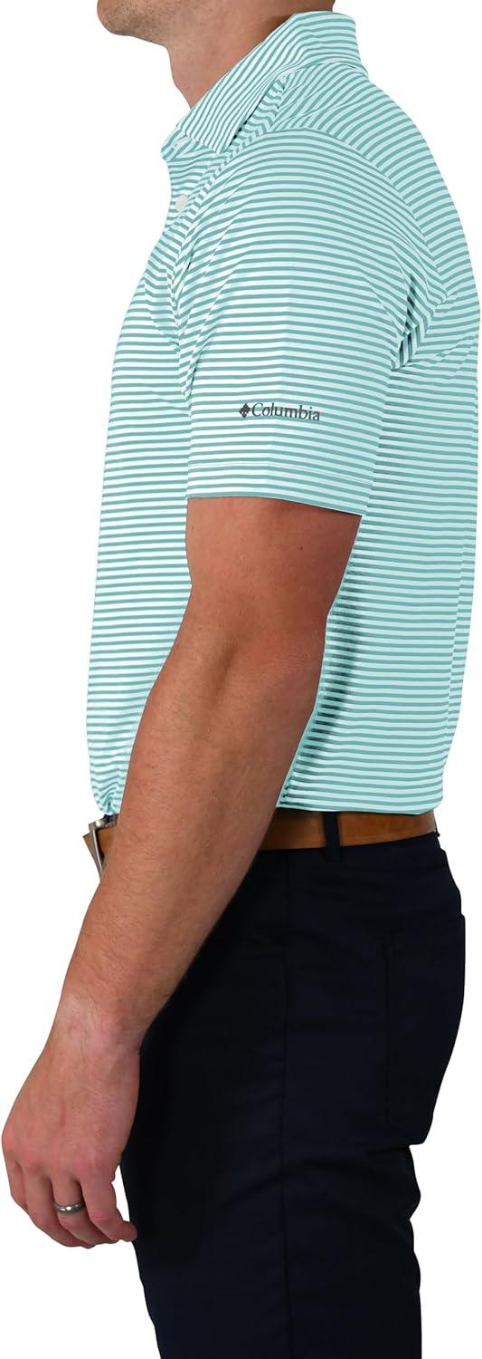 imageColumbia Mens Golf Club Invite Polo Omni Wick Lightweight Short Sleeve ShirtGulf Stream