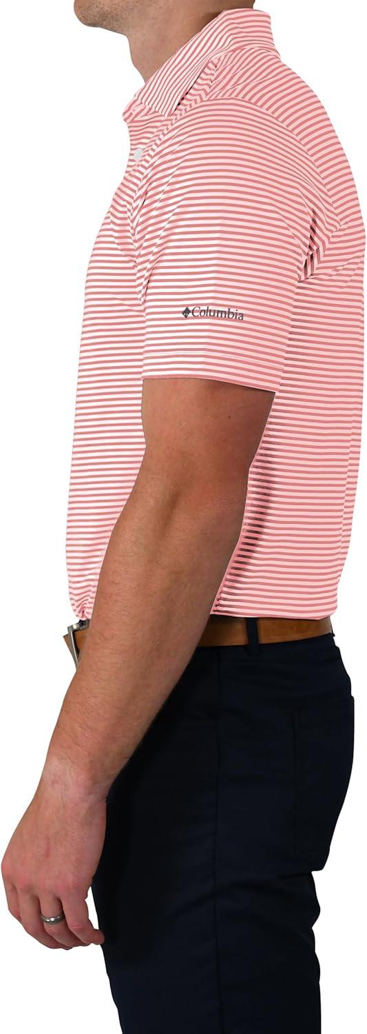 imageColumbia Mens Golf Club Invite Polo Omni Wick Lightweight Short Sleeve ShirtSorbet