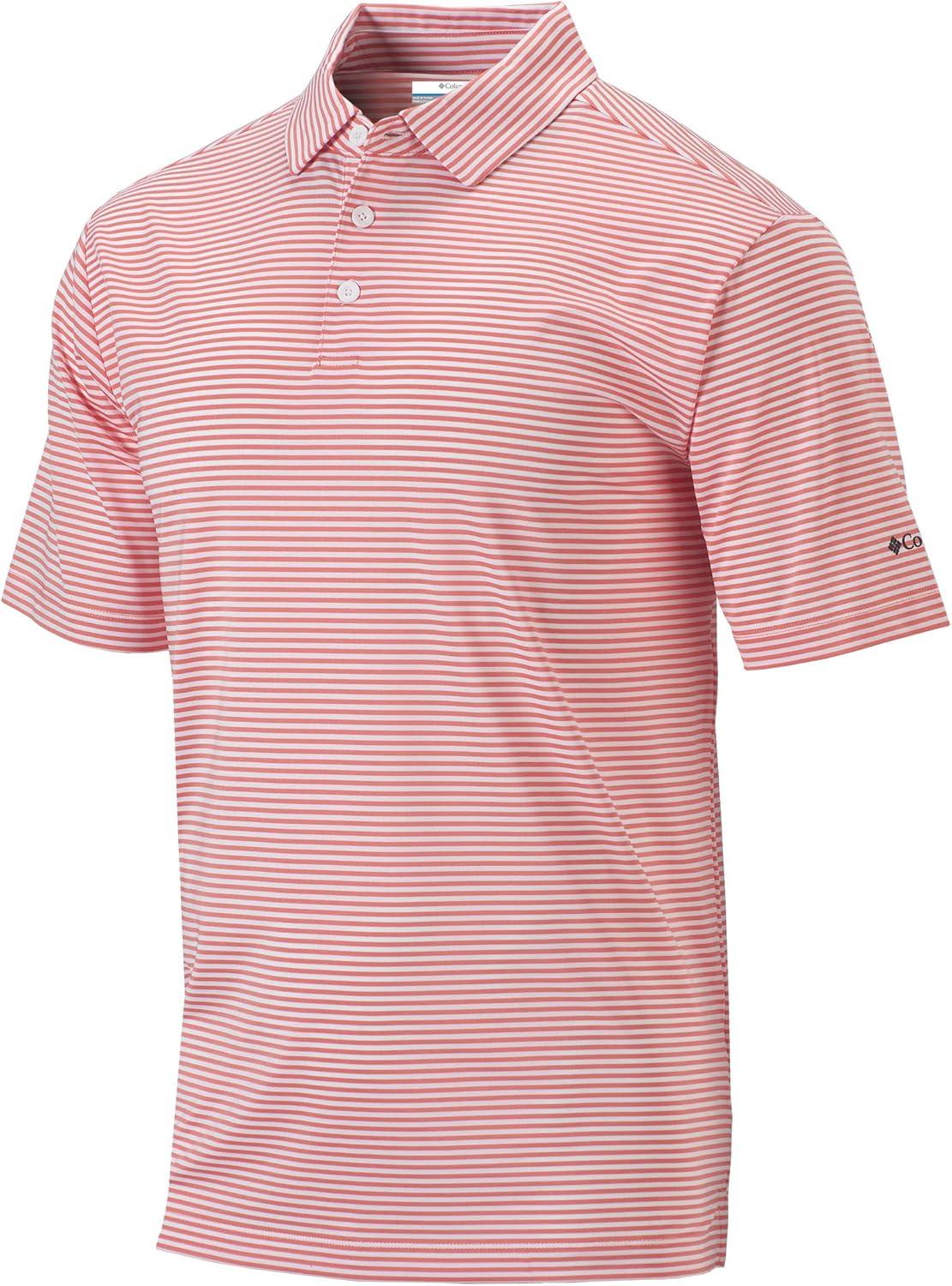 imageColumbia Mens Golf Club Invite Polo Omni Wick Lightweight Short Sleeve ShirtSorbet