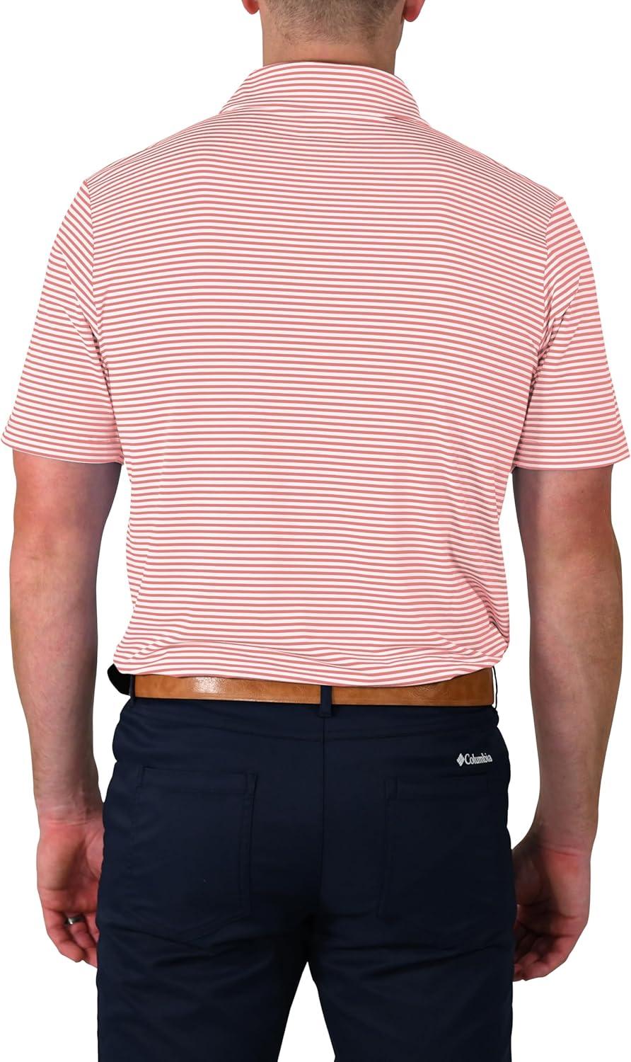 imageColumbia Mens Golf Club Invite Polo Omni Wick Lightweight Short Sleeve ShirtSorbet