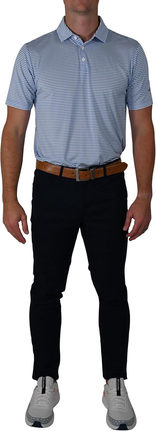 imageColumbia Mens Golf Club Invite Polo Omni Wick Lightweight Short Sleeve ShirtWhite Cap