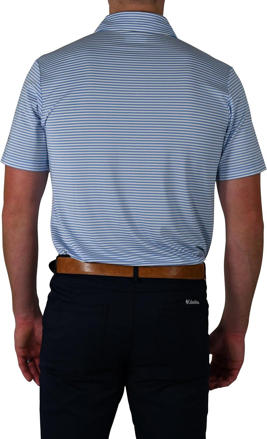 imageColumbia Mens Golf Club Invite Polo Omni Wick Lightweight Short Sleeve ShirtWhite Cap