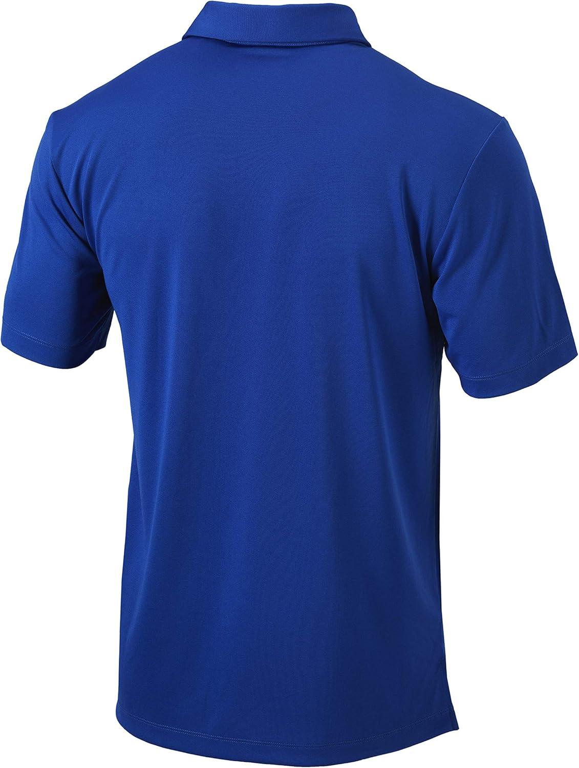 imageColumbia Mens Golf Drive Polo Shirt Omni Wick Performance Breathable Short SleeveAzul