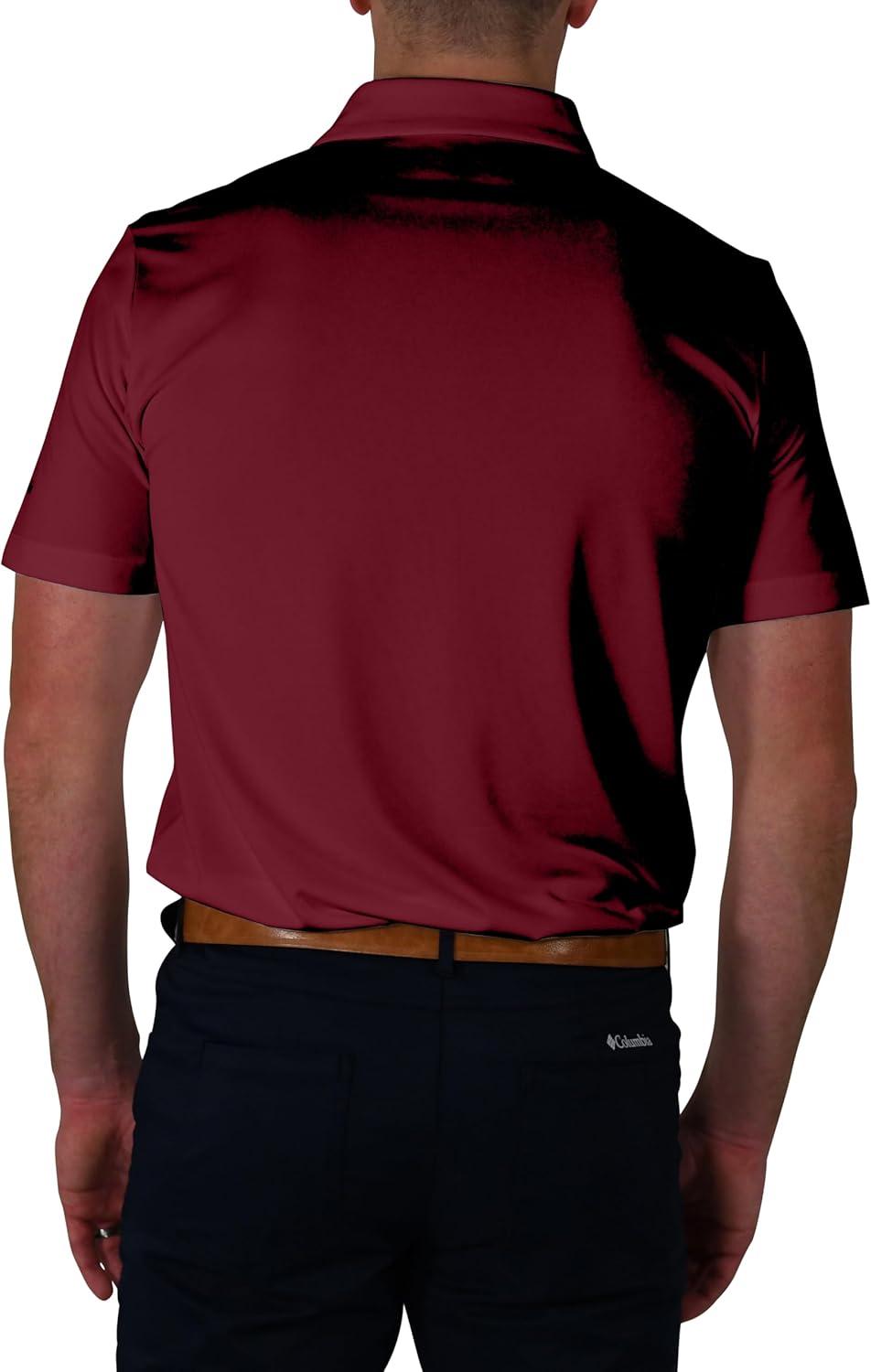 imageColumbia Mens Golf Drive Polo Shirt Omni Wick Performance Breathable Short SleeveBeet