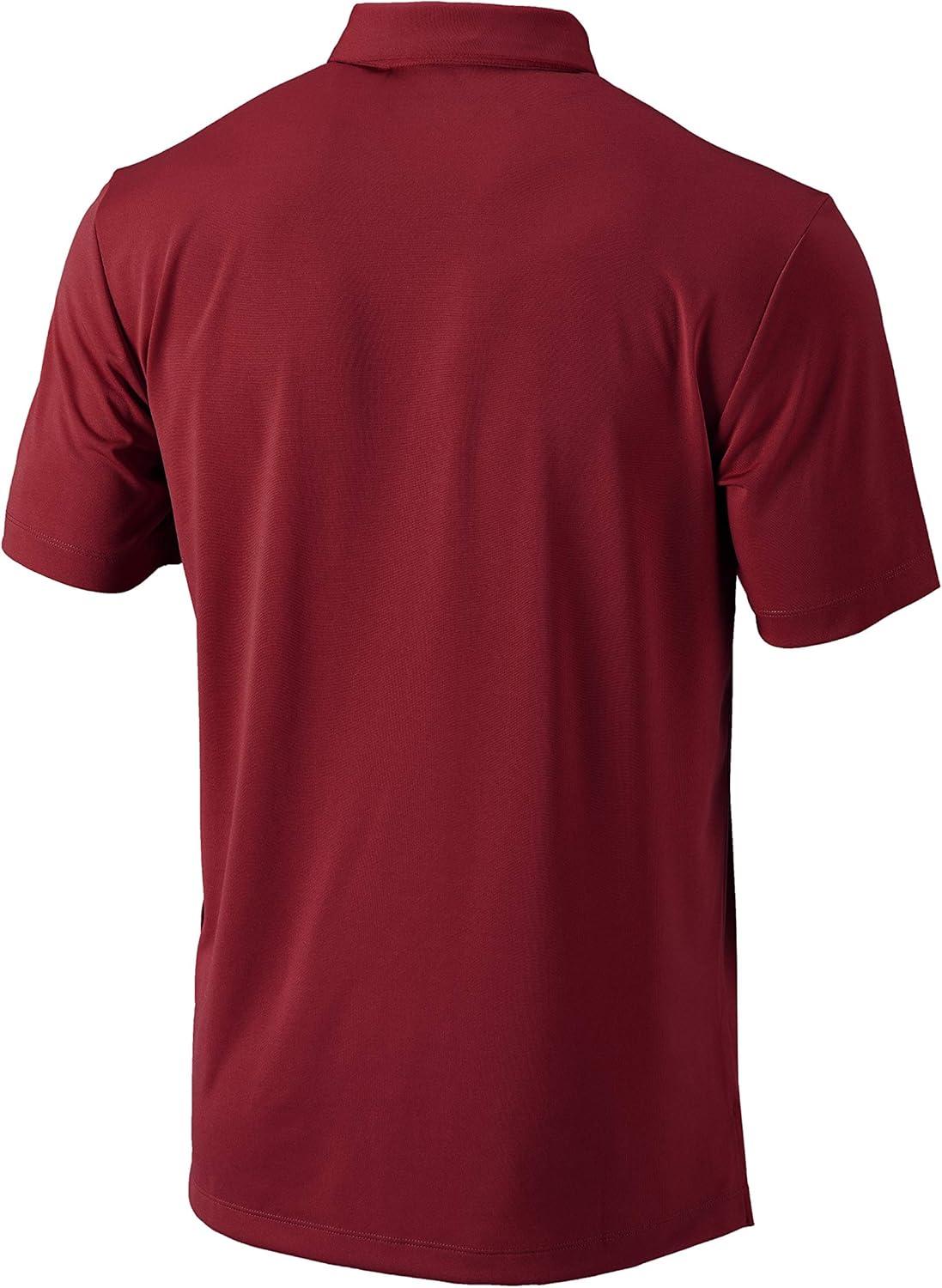 imageColumbia Mens Golf Drive Polo Shirt Omni Wick Performance Breathable Short SleeveBeet
