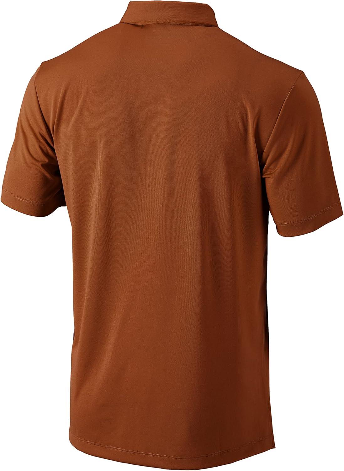 imageColumbia Mens Golf Drive Polo Shirt Omni Wick Performance Breathable Short SleeveCedar