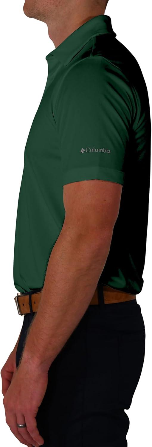 imageColumbia Mens Golf Drive Polo Shirt Omni Wick Performance Breathable Short SleeveForest Green