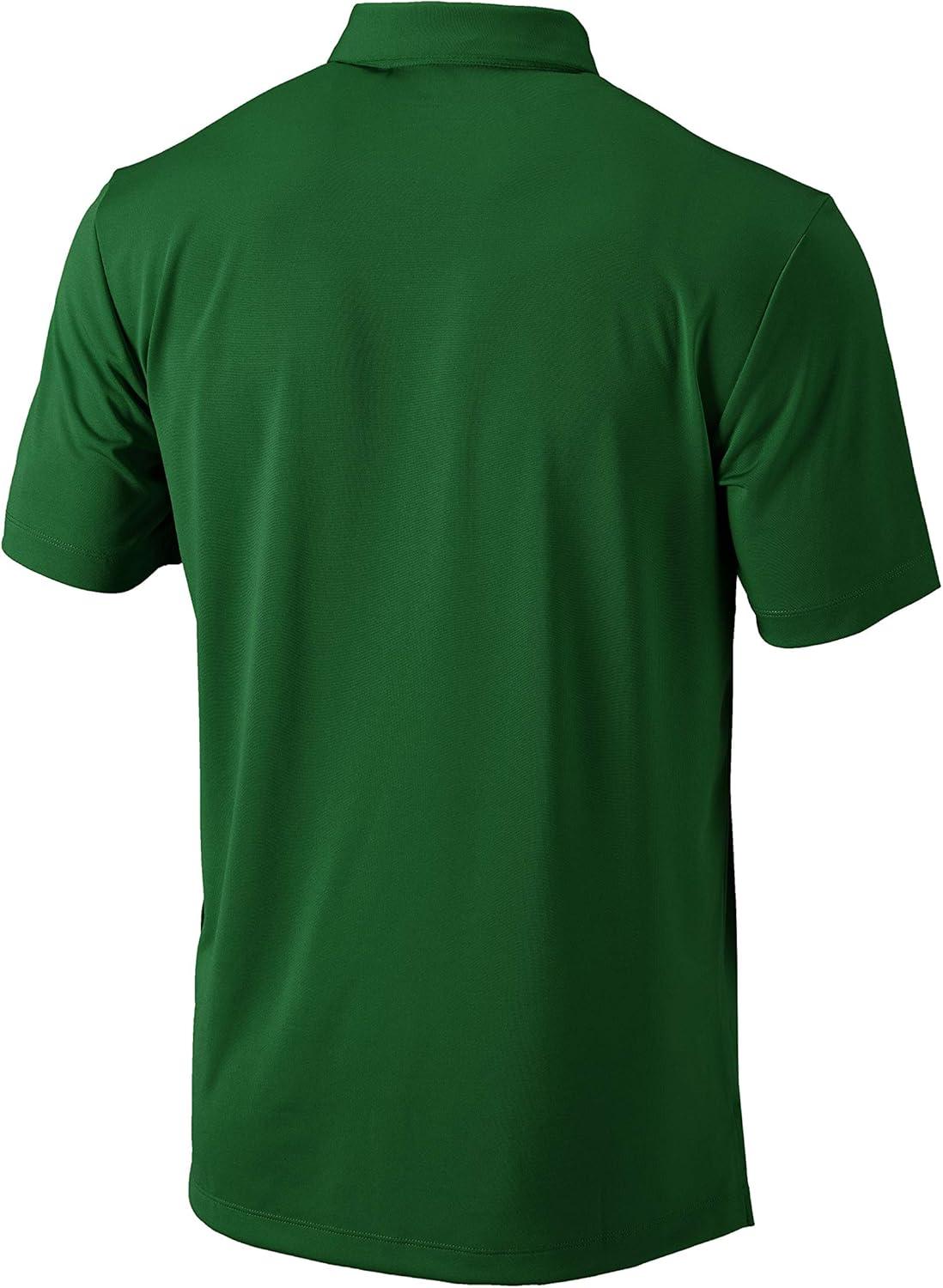 imageColumbia Mens Golf Drive Polo Shirt Omni Wick Performance Breathable Short SleeveForest Green